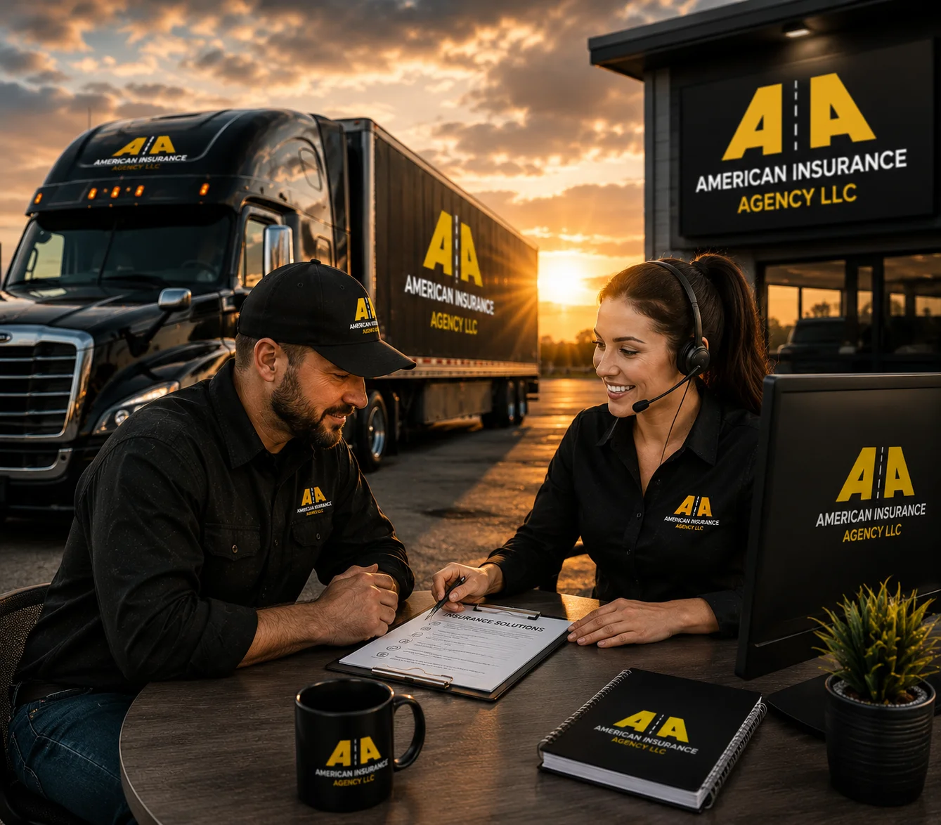 American Insurance Agency commercial truck insurance experts support